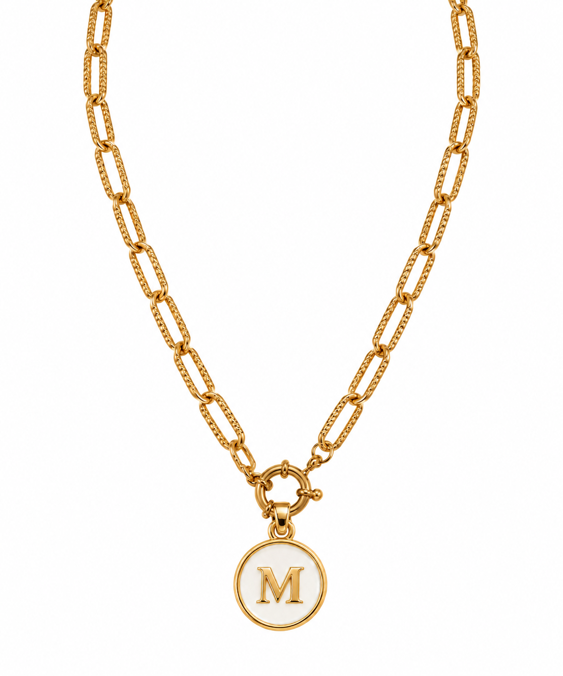Collana lettera dorata